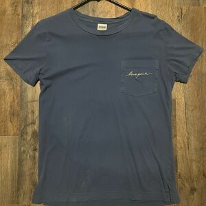 PINK Victoria's Secret Blue T-Shirt